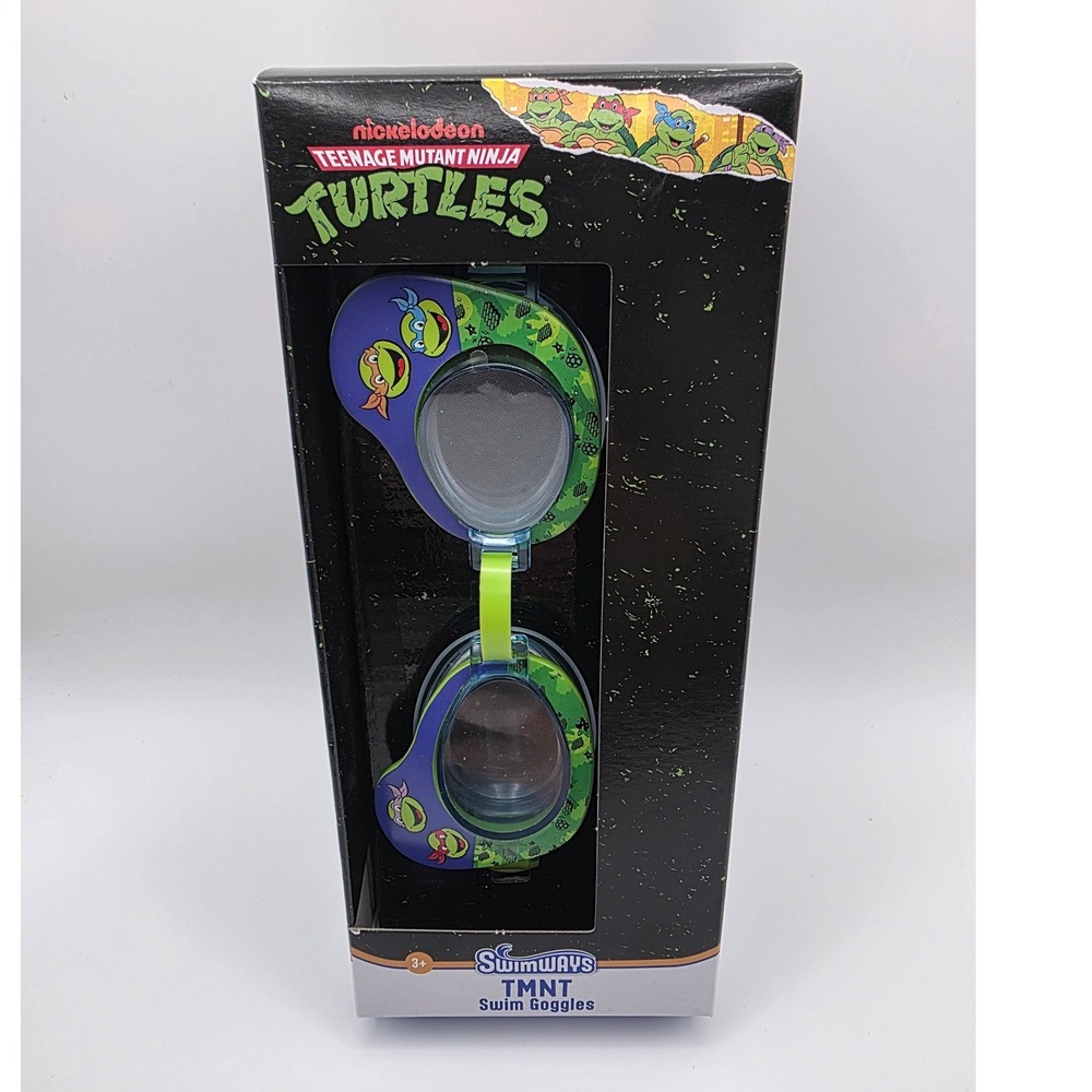 Swimways Nickelodeon Teenage Mutant Ninja Turtles Kids Swim Goggles NEW